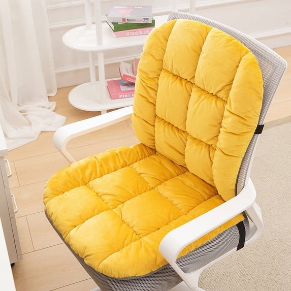Kumdkd 2-in-1 Seat Cushion with Lumbar Backrest - Office Chair Cushion for Long Sitting, Ergonomic Lower Back Support Pillow with Straps, Winter Comfort for Drivers & Desk Workers