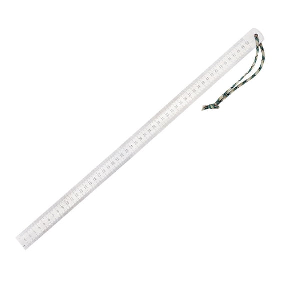 Kumdkd 20.8" Heavy Duty Stainless Steel Ruler - Thick Metal Yardstick with Inch/CM Scales for Construction, Woodworking & Emergency Tools