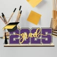 thumbnail image 1 of Kumdkd 2025 Graduation Decorations, Class of 2025 Table Wooden Centerpieces Sign, 2025 Graduation Table Signs for Graduation Party Favors Supplies, 5.5*11.8 inch (Purple), 1 of 5