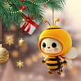thumbnail image 1 of Kumdkd 2025 Shatterproof Christmas Bee Ornament 3.1 Inch - Acrylic Tree/Car Decor | Holiday Hanging Pendant for Gifts/Party Favors/Classroom, 1 of 6