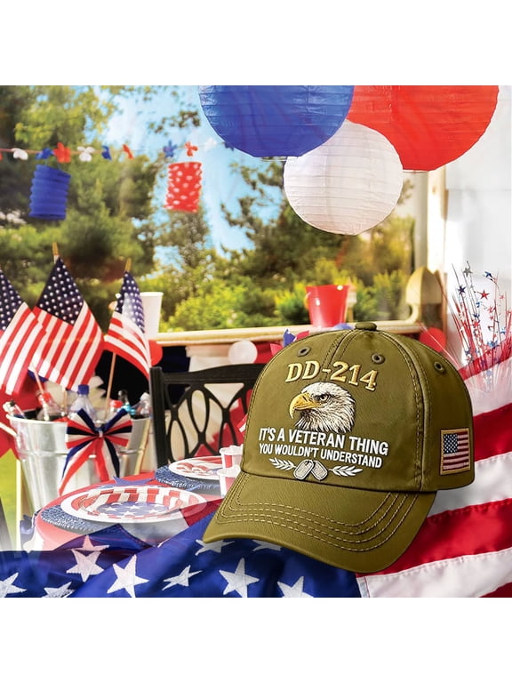 214 This Is A Veterans Matter Hat, Military Service Baseball Cap for Men, Patriotic Gift for Retired Soldiers, Army Navy Air Force Marines Adjustable Veteran Cap