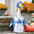 thumbnail image 1 of Kumdkd 23-inch Blue Easter Porch Goose Outfit, Waterproof Holiday Decoration for Garden Statue, Christmas & Easter Yard Decor, Outdoor Festive Goose Costume, 1 of 7