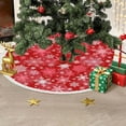 thumbnail image 1 of Kumdkd 35" Red Snowflake Christmas Tree Skirt - Premium Fabric Tree Collar for Holidays, Weddings & Home Decor (Fits 7ft Trees), 1 of 6