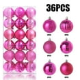 thumbnail image 1 of Kumdkd 36PCS Glitter Christmas Ball Ornaments Bulk Set - Shatterproof Plastic Tree Decorations | Small Holiday Baubles for Wedding/Party/Office Decor, 1 of 3