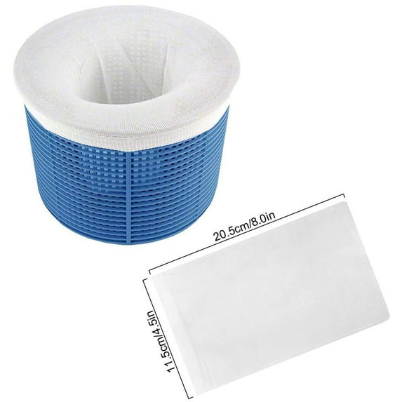 Kumdkd 50 Packs Pool Skimmer Socks,Pool Filter Socks for Skimmer Basket for Above Ground and Inground Pool Ultra Fine Mesh Screen Pool Skimmer Scum Socks Saver,Pool Cleaning Filter Socks