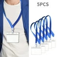 thumbnail image 1 of Kumdkd 5PCS Vaccination Card Holder, 4.25x3.75 in Clear PVC Badge Protector Sleeve, Horizontal Top Load ID Card Case with Lanyard Holes for Health Pass, License, Badge, 1 of 4