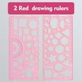 thumbnail image 1 of Kumdkd 7-in-1 Geometric Drawing Ruler - Multifunctional Math Tool Set with Protractor (7.59 Inch) for Geometry, Art & STEM Projects (5 Colors), 1 of 6