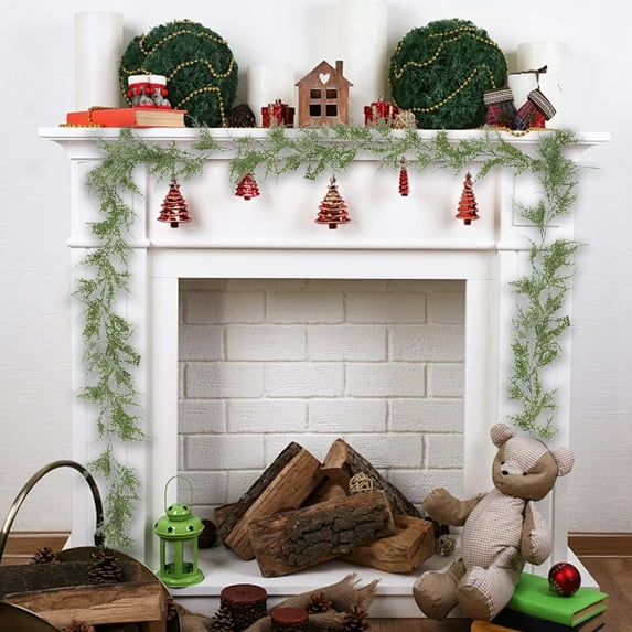 Kumdkd 70.8" Realistic Pine Garland - Premium Artificial Christmas Greenery for Mantles, Staircases & Doorframes | UV-Resistant Plastic Needle Leaves