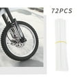 thumbnail image 1 of Kumdkd 72-Piece Wheel Spoke Covers - Easy Install No-Tool Motorcycle/Bicycle Rim Decals - UV Resistant Custom Fit Spoke Sleeves - Black/Color Options, 1 of 6