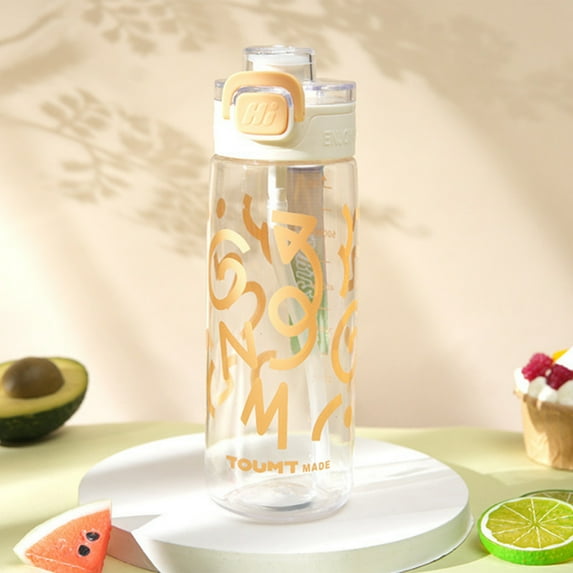 Kumdkd 730ml Sports Water Bottle - Leak Proof Straw Cup for Gym, Travel & Outdoor Activities, BPA-Free Plastic Tumbler Insulated Space Cup