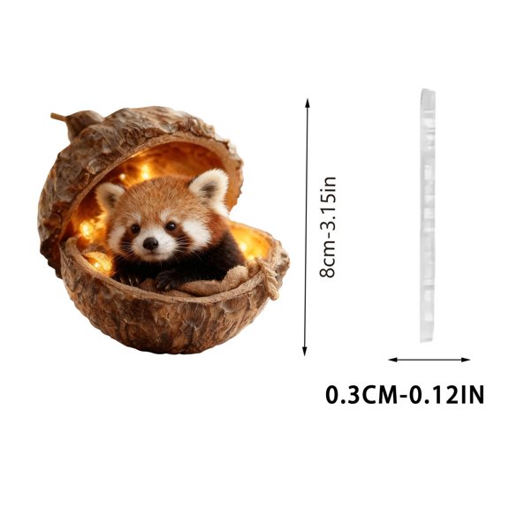 Kumdkd 8cm/3.15" Acrylic Christmas Tree Ornaments Set, Unique Funny Design Hanging Pendants, Unbreakable Holiday Decor for Home, Office, Xmas Party, Gift Exchange, and Festive Indoor Decoration