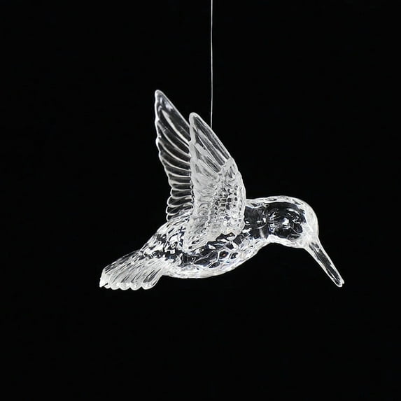 Kumdkd Acrylic Crystal Hummingbird Decoration under $5! Acrylic Hummingbird Hanging Decoration, Wedding Mobile Ornament, Transparent Crystal Bird for Ceiling, Nursery, Party Decor