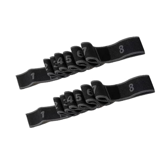 Kumdkd Adjustable 8-Segment Yoga Resistance Band Set with Handles, Stretching Exercise Bands for Home Gym, Pilates, Physical Therapy, Strength Training, 2 Bands Included