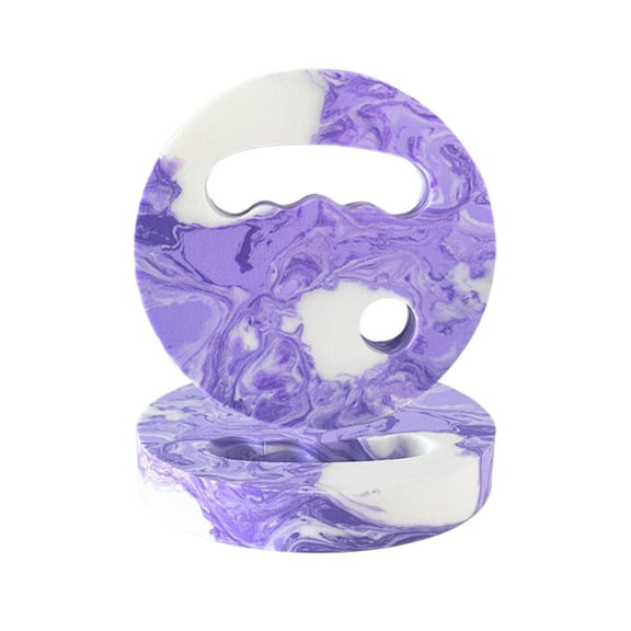 Kumdkd Aqua Fitness Discs, Handheld EVA Swim Training Floats with Non-Slip Grips for Water Exercise & Technique