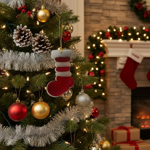 Kumdkd Authentic Sea Glass Christmas Ornaments Unique Nautical Christmas Ornaments - Real Sea Glass in Seafoam Green & White (Lightweight, Versatile for Tree/Wreaths/Gift-giving)