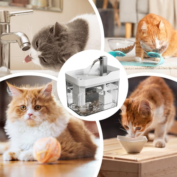 Kumdkd Automatic Cat Water Fountain with Silent Pump – 1500ml BPA-Free Pet Water Dispenser for Multiple Cats/Small Dogs, Dishwasher-Safe & Spill-Proof