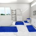 thumbnail image 1 of Kumdkd Bathroom Rugs Sets 5 Piece, Soft Absorbent Microfiber Bath Mat for Bathroom, Non Slip Washable Bath Rug Set with Toilet Cover, Bath Runner and U-Shaped Contour Toilet Rug, 1 of 7