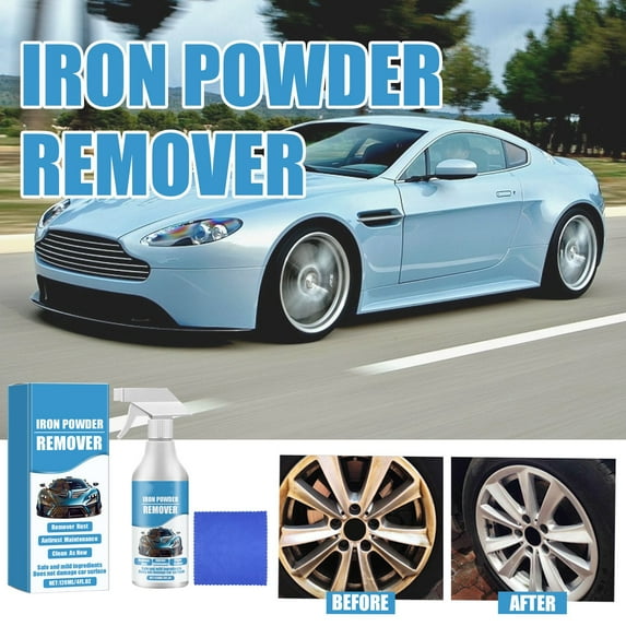 Kumdkd Car Paint Rust Remover Spray 120ml, Fast-Acting Wheel & Iron Powder Rust Cleaner, No-Rinse Formula for Instant Shine, Easy Spray-On Application
