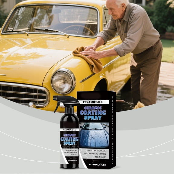 Kumdkd Ceramic Coating Spray - Professional Grade Nano Coating for Cars, 120ml UV Protection & Gloss Enhancement