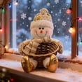 thumbnail image 1 of Kumdkd Christmas Doll Basket with Santa Claus Design, 9x7 Inch Fabric Candy & Fruit Holder for Holiday Decor, Gift Basket for Tabletop Decoration, Festive Storage for Chocolates, and Party Supplies, 1 of 6