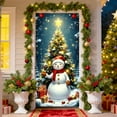 thumbnail image 1 of Kumdkd Christmas Door Cover - 35"x71" Santa Claus Pattern | Durable Polyester Holiday Decoration for Front Doors, Walls & Tables | Easy to Install, 1 of 6