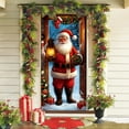 thumbnail image 1 of Kumdkd Christmas Door Cover Curtain Banners Santa Claus Outdoor Hanging Fabric Holiday Decorations for Home Party Gifts, 1 of 6