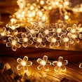 thumbnail image 1 of Kumdkd Christmas Flower String Lights, 10ft LED Flashing Colorful Small Colored Lights for Outdoor Indoor Camping, Christmas Tree Stall Party Decoration, Battery Powered Festive Atmosphere Lights, 1 of 6
