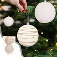 thumbnail image 1 of Kumdkd Christmas Tree Decorations Set - 10CM Flock Balls 2PCS (Brown) in Gift Box, Holiday Decorations & Tree Ornaments, 1 of 6