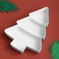 thumbnail image 1 of Kumdkd Christmas Tree Shaped Snack Tray - 3 Compartment Fruit & Candy Organizer, Durable Plastic, Perfect for Holiday Parties & Daily Use‌, 1 of 8