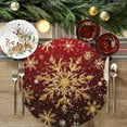 thumbnail image 1 of Kumdkd Christmas Western Placemats - Water-Absorbent & Oil-Resistant (15", Diatomite Material, Non-Slip Base)‌, 1 of 6