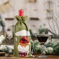 thumbnail image 1 of Kumdkd Christmas Wine Gift Bag 12oz - Reusable Santa Snowman Bottle Cover with Drawstring, Holiday Party Decor, 1 of 6