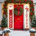 thumbnail image 1 of Kumdkd Custom Christmas Couplet Door Curtain with Lights - Waterproof Polyester Door Cover for Christmas, Winter Festivals, and Parties (11.81x70.87"), 1 of 6
