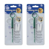 Kumdkd Dual-Tip Pet Pill Feeder & Liquid Medicine Dispenser – Reusable Silicone Syringe for Cats/Dogs/Rabbits (5.9” BPA-Free)