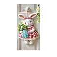thumbnail image 1 of Kumdkd Easter Bunny Door Banner, 70x35in Pastel Spring Flowers & Eggs Hanging Decor with Bow, Indoor/Outdoor Holiday Banner for Porch, Wall - Washable Reusable, 1 of 5
