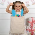 thumbnail image 1 of Kumdkd Easter Bunny Tassel Tote Bag, 12x12in Canvas Easter Egg Storage Basket with Handle, Decorative Pastel Color Handbag for Egg Hunts, Spring Party Favors, Home Decor, 1 of 6