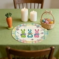 thumbnail image 1 of Kumdkd Easter Round Placemats Set of 2, 15in Heat-Resistant Linen Table Mats & Coasters, Washable for Party, Kitchen, Restaurant, and Holiday Table Decor, 1 of 6