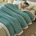 thumbnail image 1 of Kumdkd Extra Thick Flannel Fleece Blanket - 78.7"x59" Double-Layer Throw for Bed/Couch (Beige, Machine-Washable, All-Season), 1 of 6