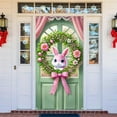 thumbnail image 1 of Kumdkd Festival Door Curtain Easter Decoration Polyester Material Party Background Wall Hanging Large Size Holiday Decor Room Garden Party Supplies 70x35", 1 of 6
