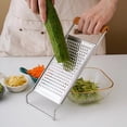 thumbnail image 1 of Kumdkd Foldable Dual-Sided Grater, 11.02x4.33in, Stainless Steel Zester & Cheese Grater, Multi-Purpose Kitchen Tool for Citrus, Ginger, Parmesan, Easy Clean, Space Saving, 1 of 6