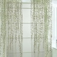 thumbnail image 1 of Kumdkd Green Sheer Curtains 39"x106" Long 1 Panel, Light Filtering Window Treatments Drapes for Living Room, Elegant Bedroom Curtains, Each Panel, 1 of 7