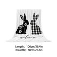 thumbnail image 1 of Kumdkd Happy Easter Blanket 70x40in, Flannel Bunny & Eggs Print Throw Blanket for Couch, Soft Lightweight Warm Decorative Afghan for Indoor Outdoor Use, Cozy Gift for Women Men, 1 of 5