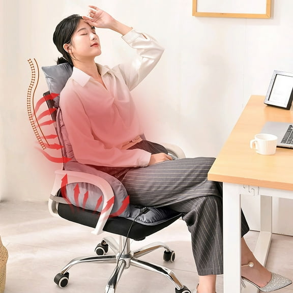 Kumdkd Heating Cushion for Office Chair - 3-Zone Warm Seat Pad with 12V Plug-In & Adjustable Temperature