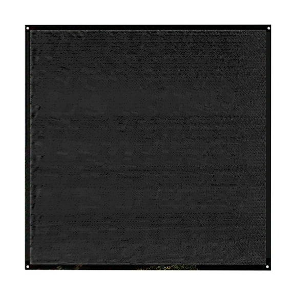 Kumdkd Heavy-Duty Waterproof 185 GSM HDPE Shade Cloth with UV Protection - Outdoor Sun Shade Mesh for Garden, Balcony, Car, Plants (95% UV Block, Stainless Steel Grommets, 157.4*157.4in)
