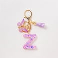 thumbnail image 1 of Kumdkd Initial Keychain for Women Girls, Initial Letter Keychains with Pink Tassel, Charms for Key Handbag Backpack, 1 of 4