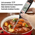 thumbnail image 1 of Kumdkd Instant Read Meat Thermometer Digital - Fast 3-Second Food Thermometer for Grilling, Cooking, BBQ with Backlight | -58°F to 572°F Range (Battery Included), 1 of 9