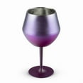 thumbnail image 1 of Kumdkd Insulated Stainless Steel Wine Glass with Lid, 14oz Double Wall Tumbler for Hot & Cold Drinks, Leak Proof Travel Cup for Coffee, Iced Tea, Cocktails - No Sweat Design, 1 of 1