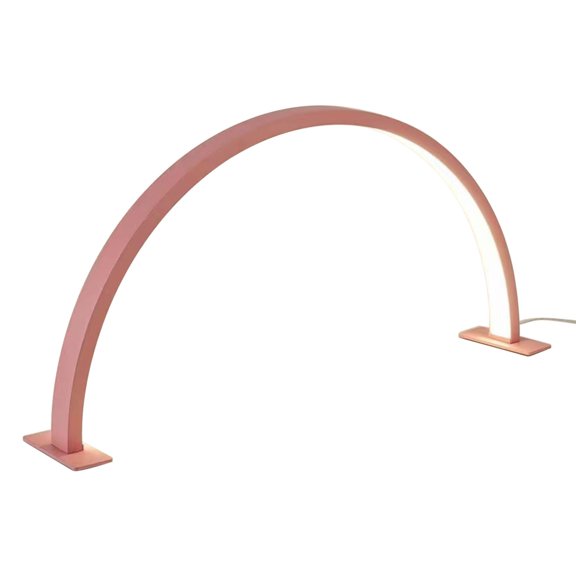 Kumdkd LED Nail Desk Lamp, Foldable Half Ring Light with 3 Color Modes, 10 Brightness Levels, 168 LED Professional Lighting for Nail Art, Eyelash Extensions, Makeup, Crafting, Reading