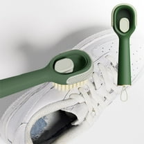 Kumdkd Long Handle Soft Bristle Shoe Cleaning Brush – Soft Bristle Scrubber for Sneakers, Cars & Home Crevices – Non-Scratch Dirt Remover with Hanging Hole (Green, 1-Pack)