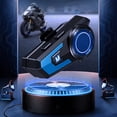 thumbnail image 1 of Kumdkd Motorcycle Helmet Bluetooth Headset, Bluetooth 5.0 Intercom with Intelligent Noise Reduction, 40-Hour Talk Time, IP67 Waterproof, Dual Phone Connection, Long Range Communication for Riders, 1 of 8