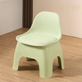 thumbnail image 1 of Kumdkd Plastic Backrest Stool for Kids - 15.7x12.5x10.2in Thickened Household Chair with Reinforced Base, Green, Detachable & Easy Clean, 1 of 6